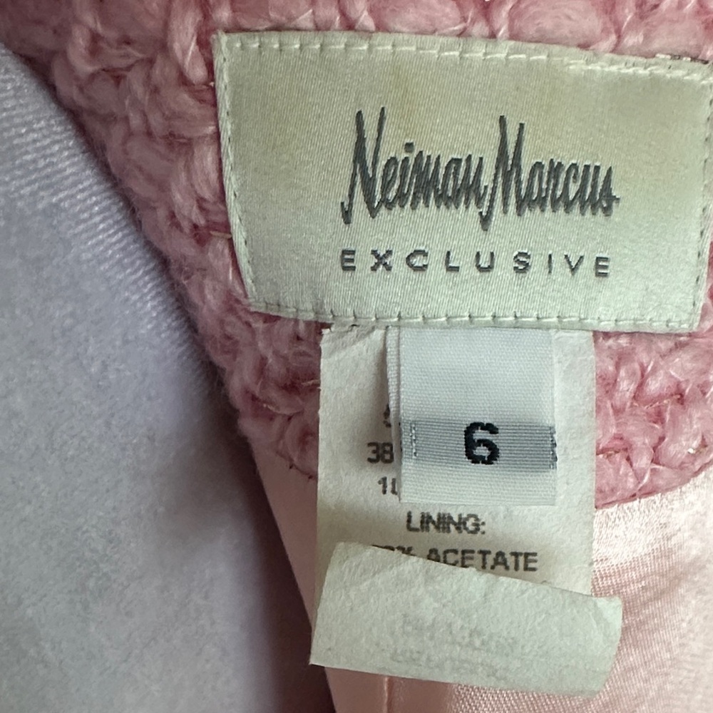 Neiman Marcus Pink Textured Blazer - Picture 6 of 7